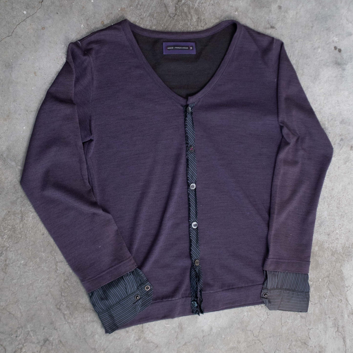 Purple Marithe Francois Girbaud Cardigan