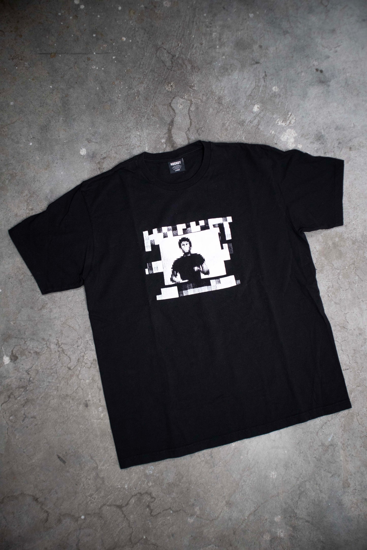 Hockey Skateboards Black Graphic Tee Shirt