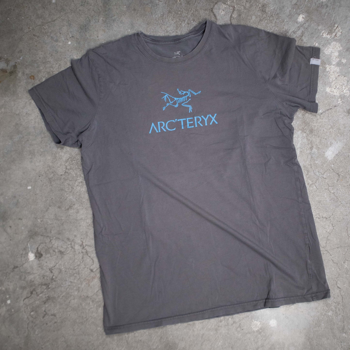 Arcteryx Logo Blue Logo Tee Shirt