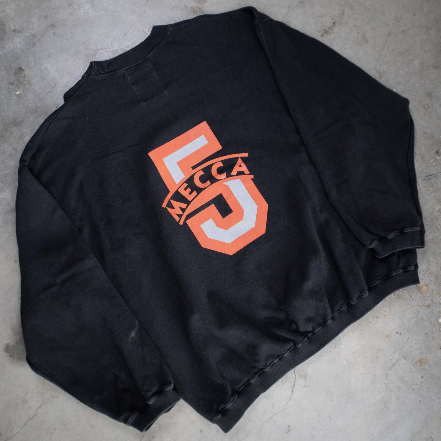 Vintage Boxy Mecca 5 Graphic Crewneck Sweater