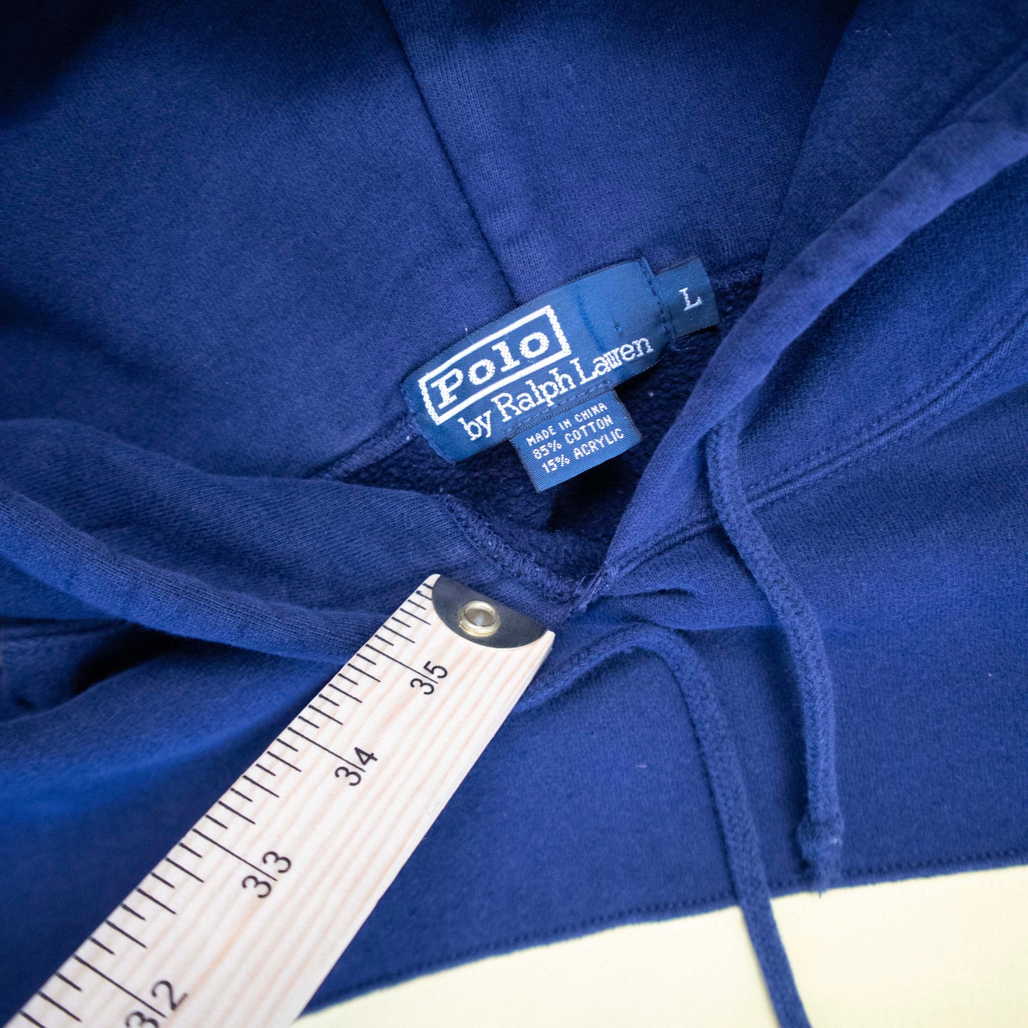 Polo Ralph Lauren Navy/Yellow Colorblock Hoodie