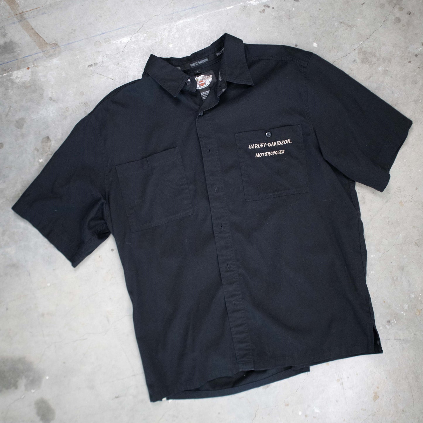 Harley Davidson Short Sleeve Button Up