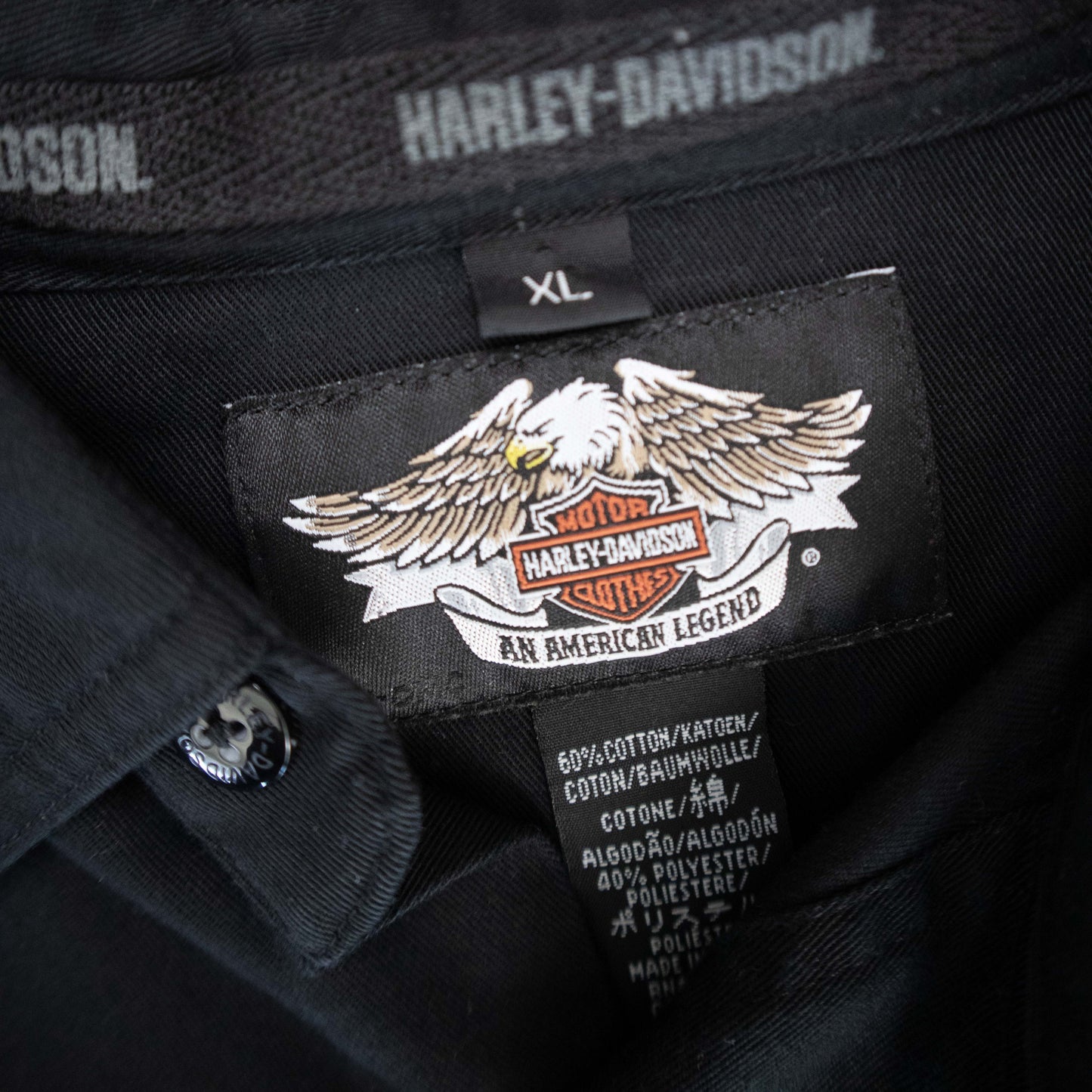 Harley Davidson Short Sleeve Button Up