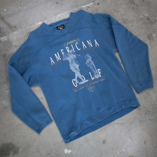 Americana Golf Crewneck Sweater