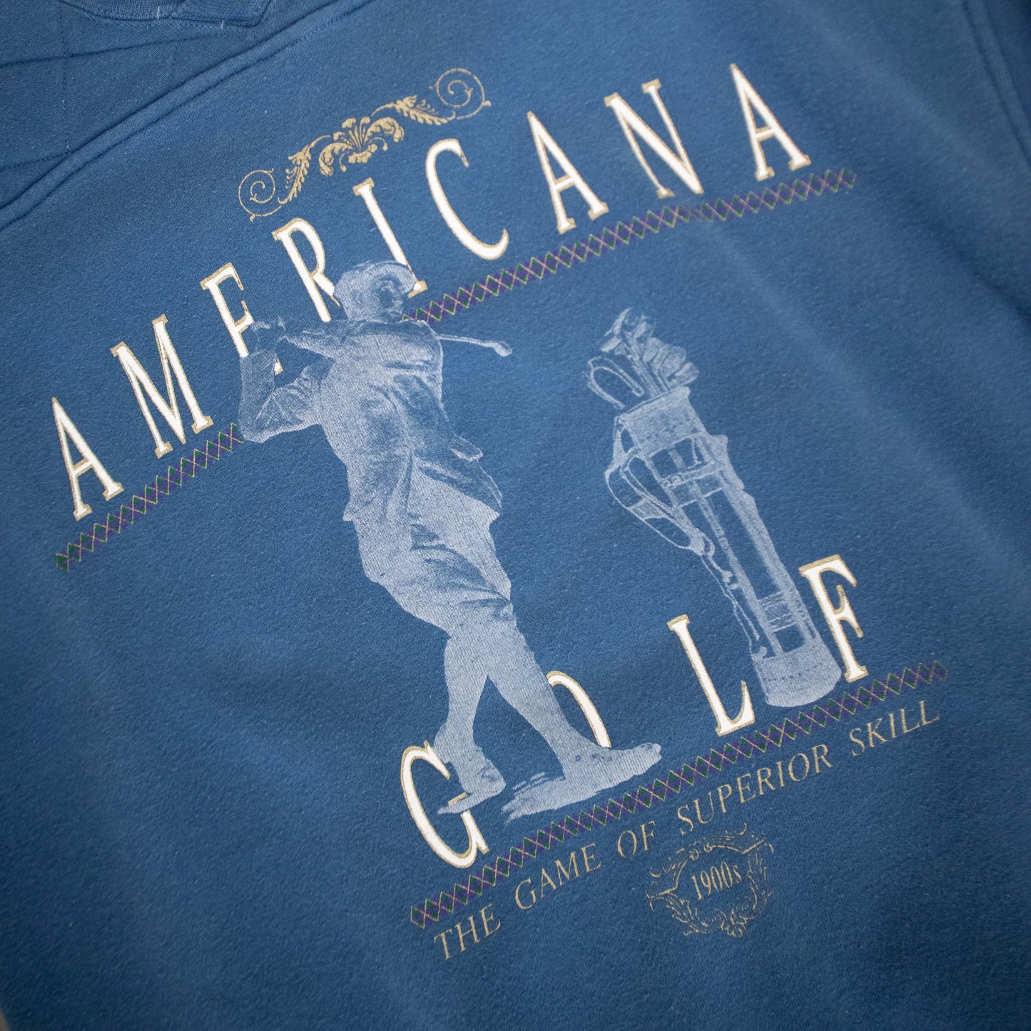 Americana Golf Crewneck Sweater