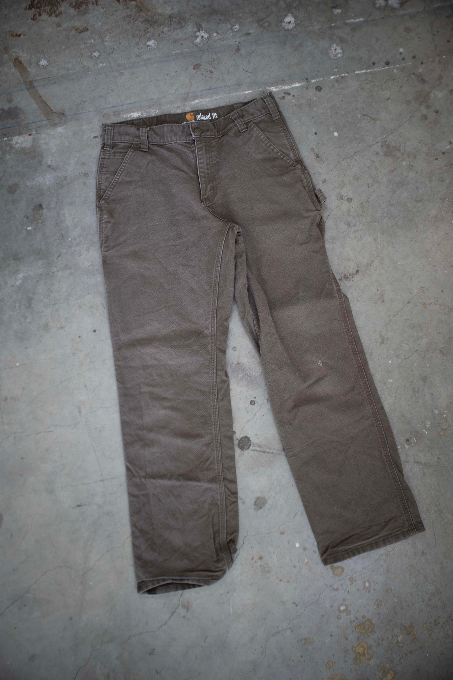 Carhartt Relaxed Fit Brown Carpenter Pants