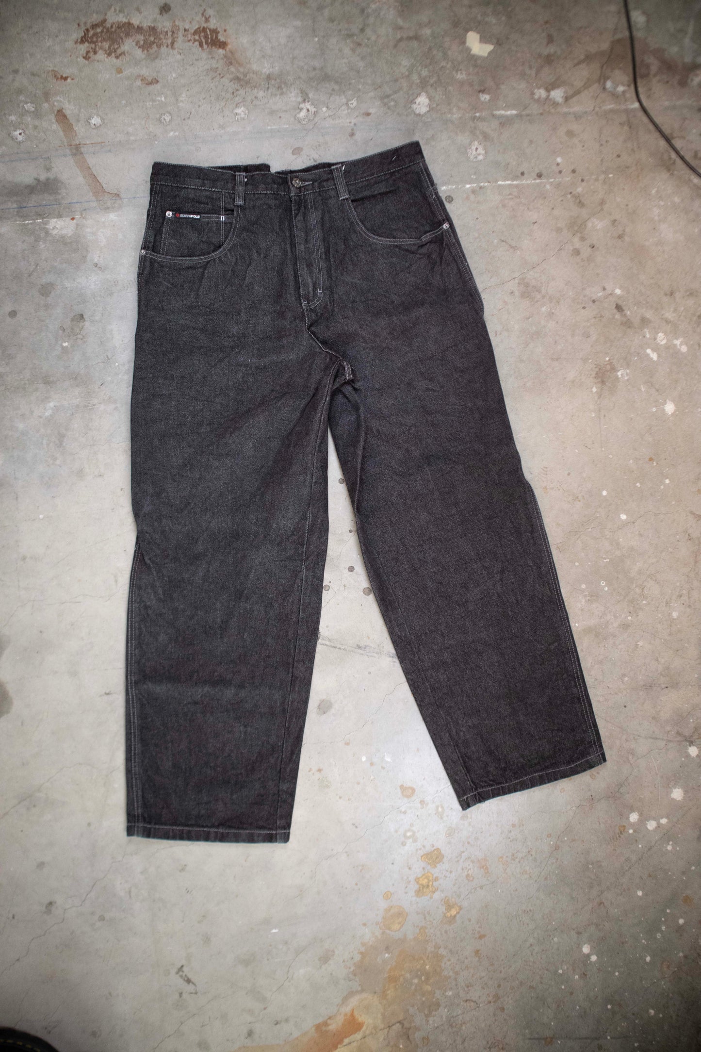 South Pole Black Denim Carpenter Jeans 40x32