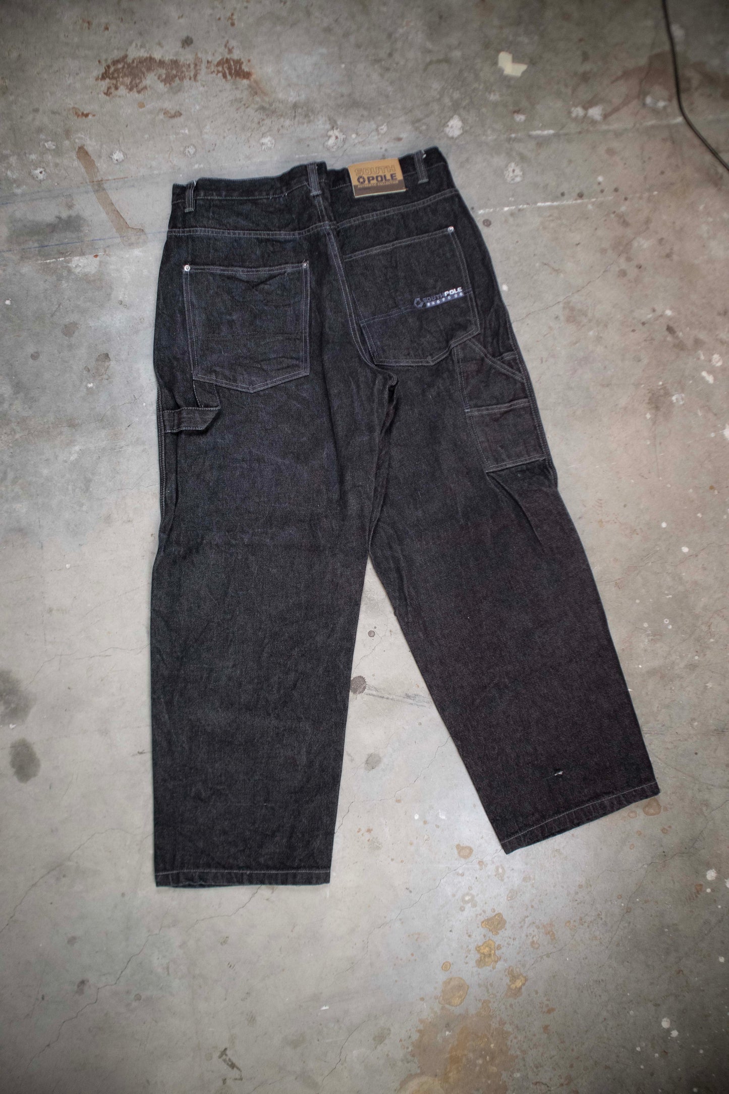 South Pole Black Denim Carpenter Jeans 40x32