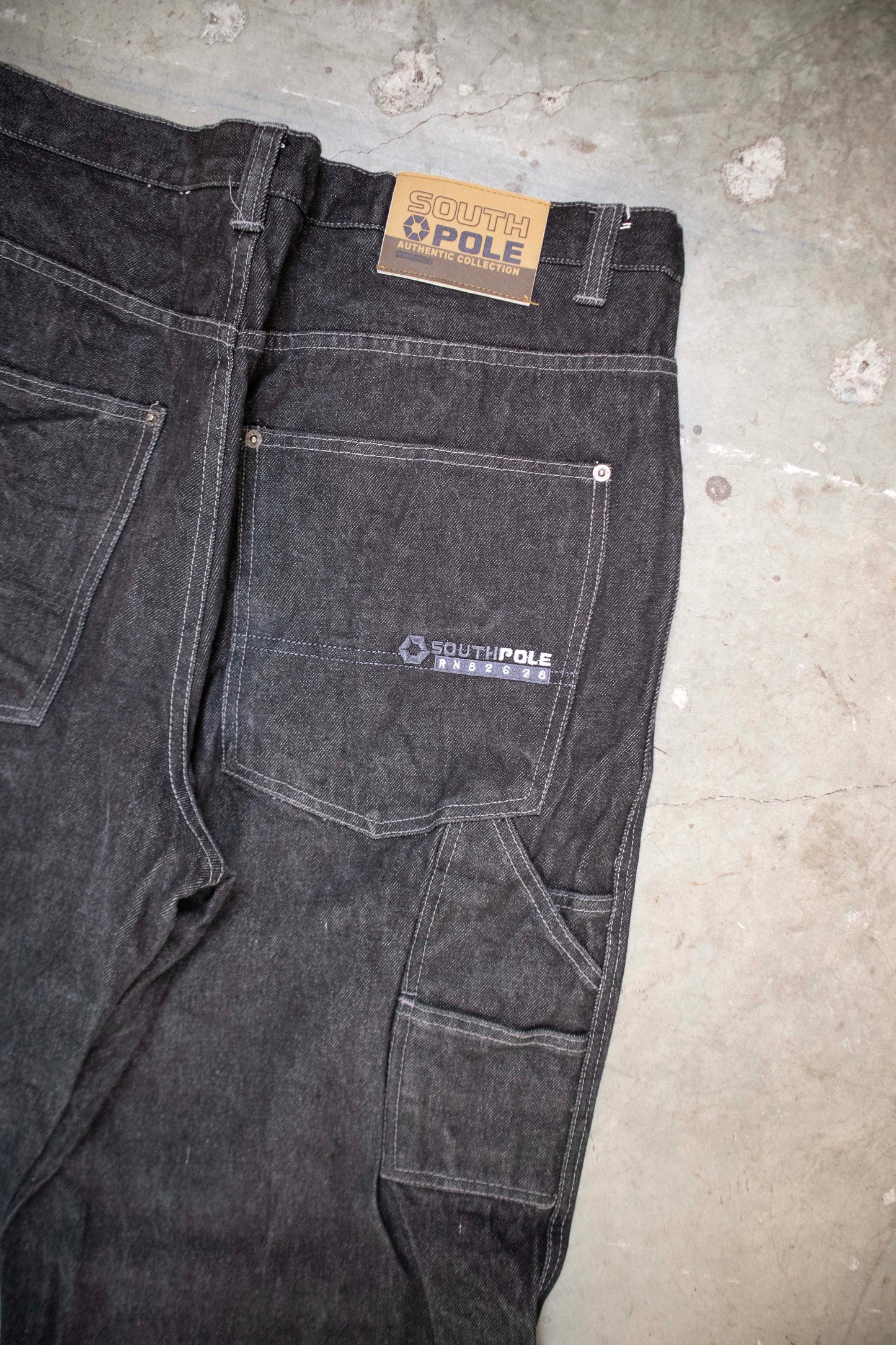 South Pole Black Denim Carpenter Jeans 40x32